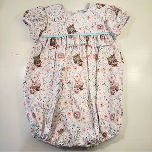 Lulu Bebe Easter Bunny Floral Bubble 24M